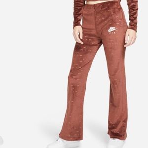 Nike Air velour flare trousers